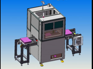 battery welding production line drawing 3D Modell