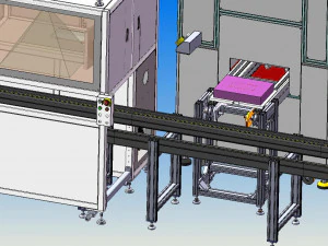 battery welding production line drawing 3D Model