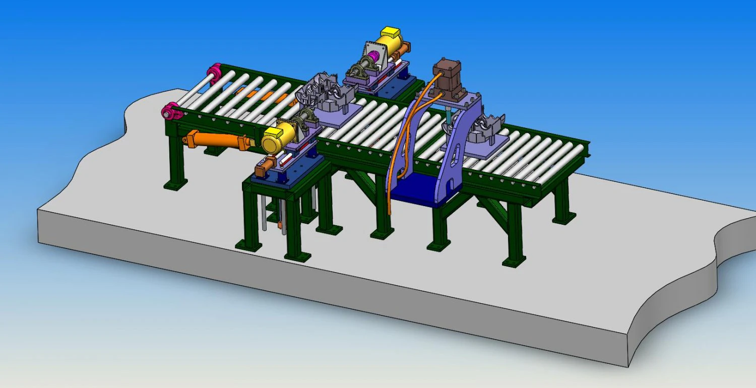 engine block manufacturing line 3D Model .c4d .max .obj .3ds .fbx .stl .blend 