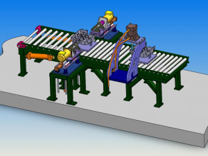 engine block manufacturing line 3D-Modell