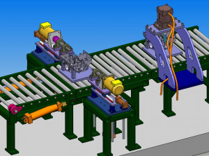 engine block manufacturing line 3D 模型