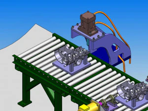 engine block manufacturing line 3D Model