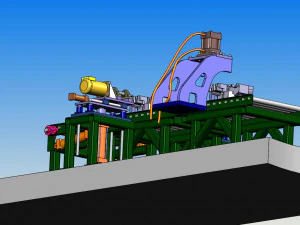 engine block manufacturing line 3D Model