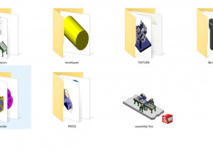 engine block manufacturing line 3D 模型
