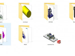 engine block manufacturing line 3D Model