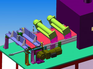 beeper four side dispensing drying production line 3D Model