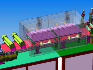beeper four side dispensing drying production line 3D Model