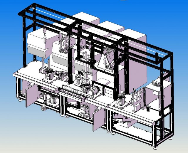 clutch assembly line 3D-Modell .c4d .max .obj .3ds .fbx .stl .blend 