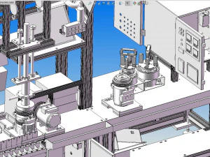 clutch assembly line 3D Model