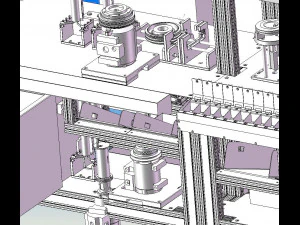 clutch assembly line 3D Model
