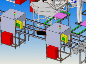 a filter assembly and inspection line 3D Model