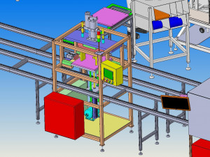 a filter assembly and inspection line 3D Model