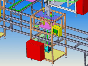 a filter assembly and inspection line 3D Model