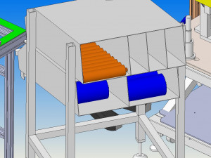 a filter assembly and inspection line 3D Model