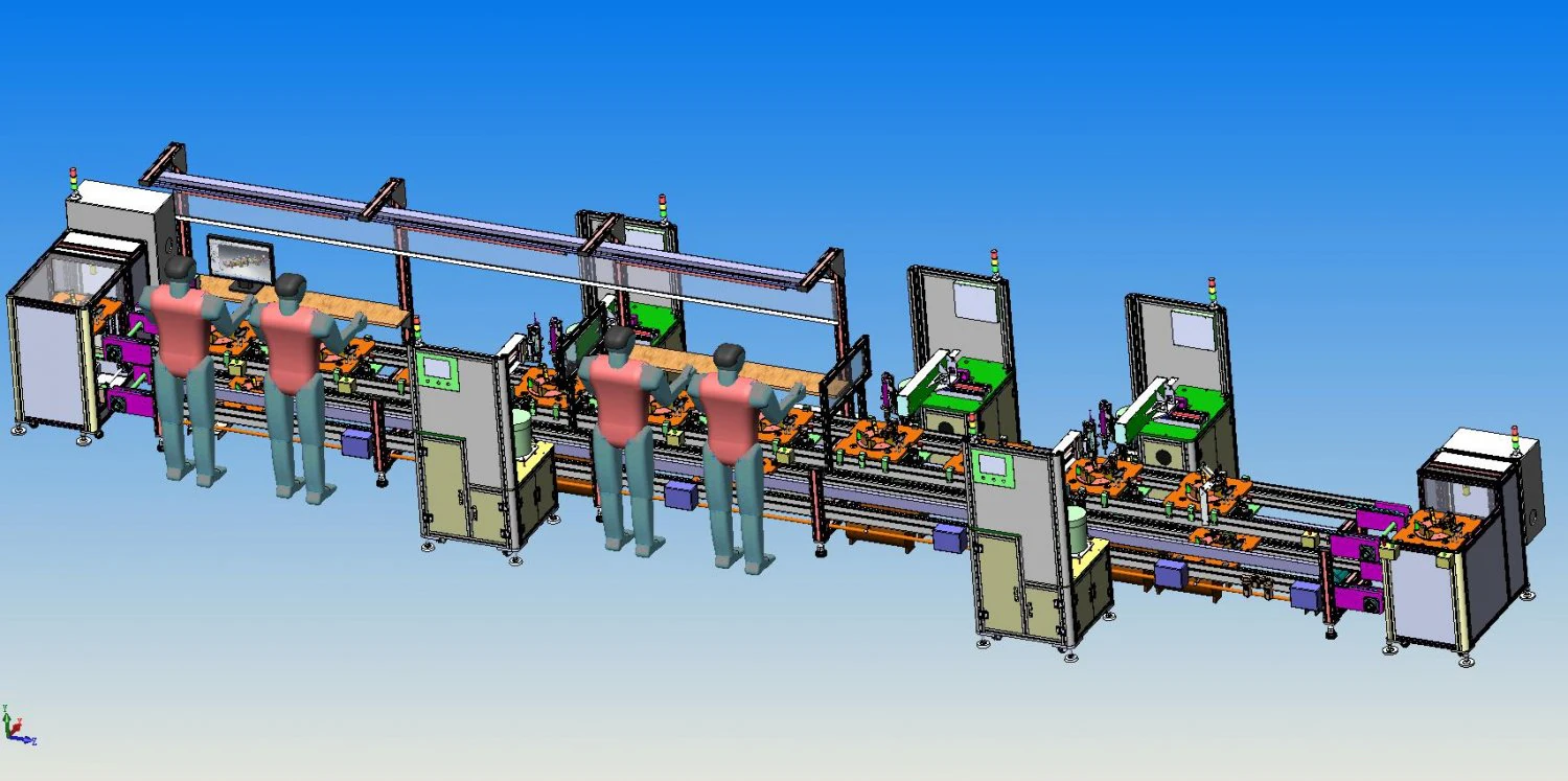 assembly line of apple speaker back cover 3D Model .c4d .max .obj .3ds .fbx .stl .blend