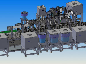 automatic assembly equipment for motor parts Modello 3D