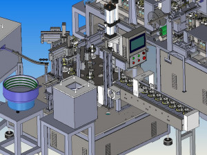automatic assembly equipment for motor parts Modello 3D