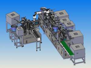 automatic assembly equipment for motor parts Modello 3D