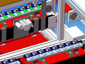 automatic test production line of mobile phone charger plug 3D 모델