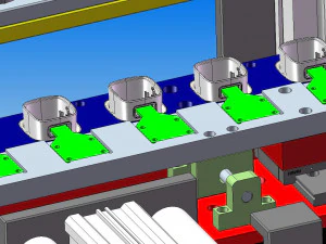 automatic test production line of mobile phone charger plug 3D Model