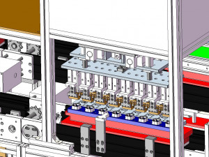 automatic test production line of mobile phone charger plug 3D 모델