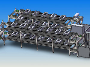ceramic production line 3D Model