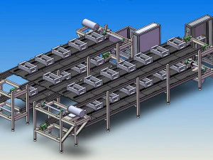 ceramic production line 3D Model