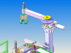 design model of automatic filling production line 3D Model