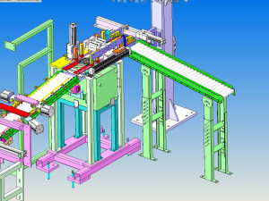 design model of automatic filling production line 3D-Modell