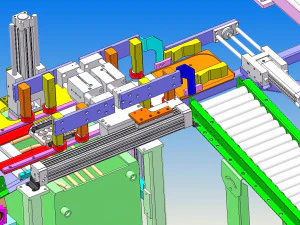 design model of automatic filling production line 3D Model