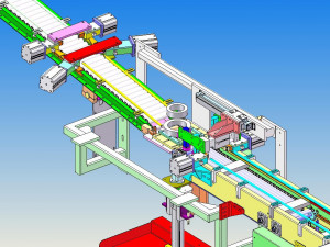 design model of automatic filling production line 3D-Modell