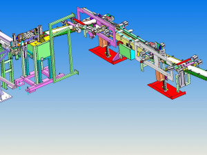 design model of automatic filling production line 3D-Modell