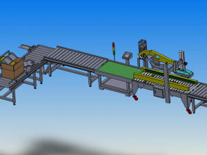 packing weighing and sealing assembly line 3Dモデル