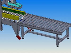 packing weighing and sealing assembly line Modello 3D