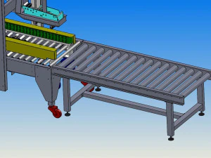packing weighing and sealing assembly line 3D Model