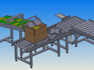 packing weighing and sealing assembly line Modello 3D