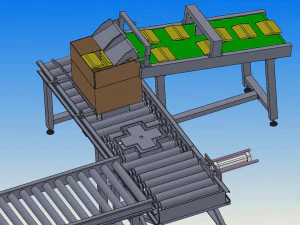 packing weighing and sealing assembly line 3D Model