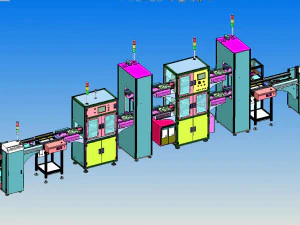 an automatic line for fct function test of pcb 3D Model