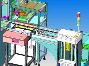 an automatic line for fct function test of pcb 3D Model