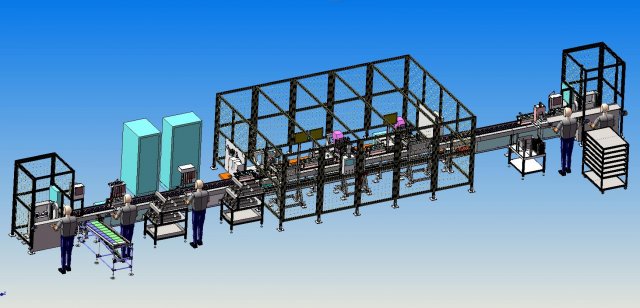 semi automatic welding production line drawings 3D Modell .c4d .max .obj .3ds .fbx .stl .blend
