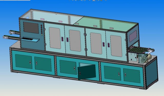wifi automatic test production line equipment 3D Model .c4d .max .obj .3ds .fbx .stl .blend 