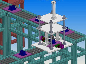production line of water cut off valve Model 3D
