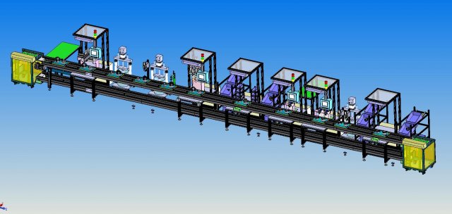 generator assembly line drawing file scheme 3D Model .c4d .max .obj .3ds .fbx .stl .blend 