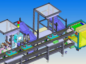 generator assembly line drawing file scheme 3D Model