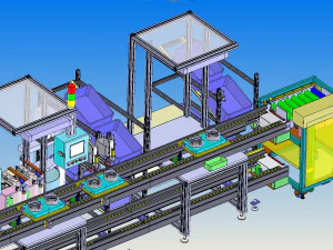 generator assembly line drawing file scheme 3D Model
