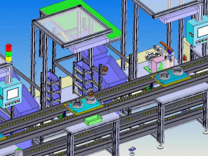 generator assembly line drawing file scheme 3D Model