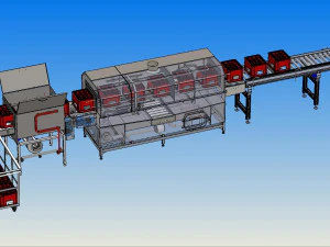 оборудование для мойки промышленных коробок 3D Модель
