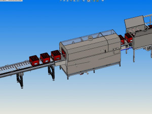 industrial box washing equipment Modelo 3D