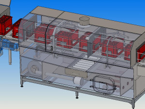 industrial box washing equipment Modelo 3D