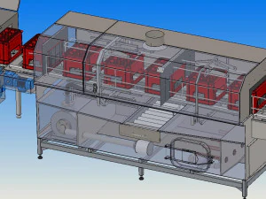 industrial box washing equipment 3D Model